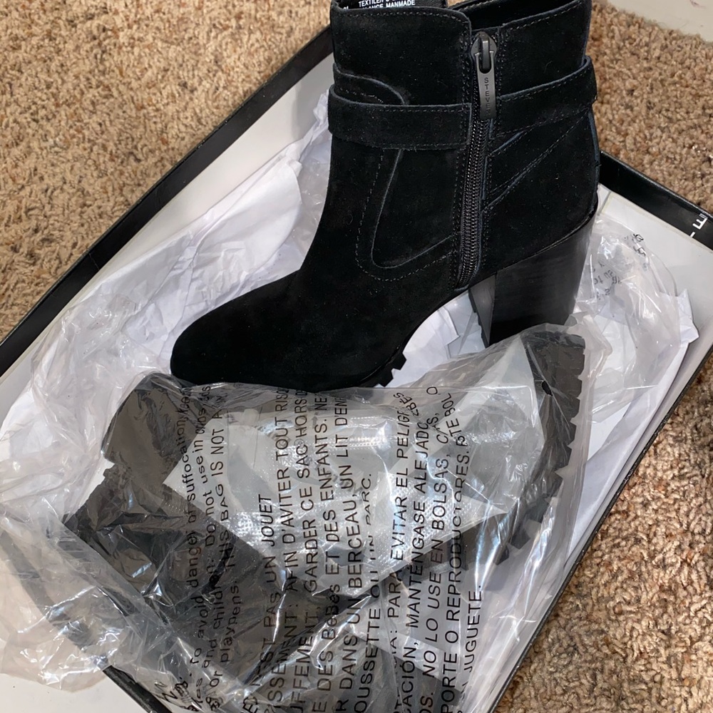 Black Suede Booties